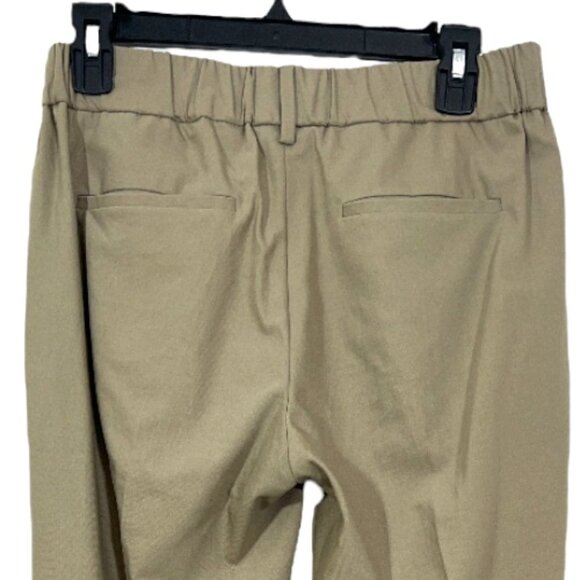 Brunello Cucinelli Elastic Waist Pull On Trouser Pants Tan Size US 4 Pre-Loved - Picture 5 of 6